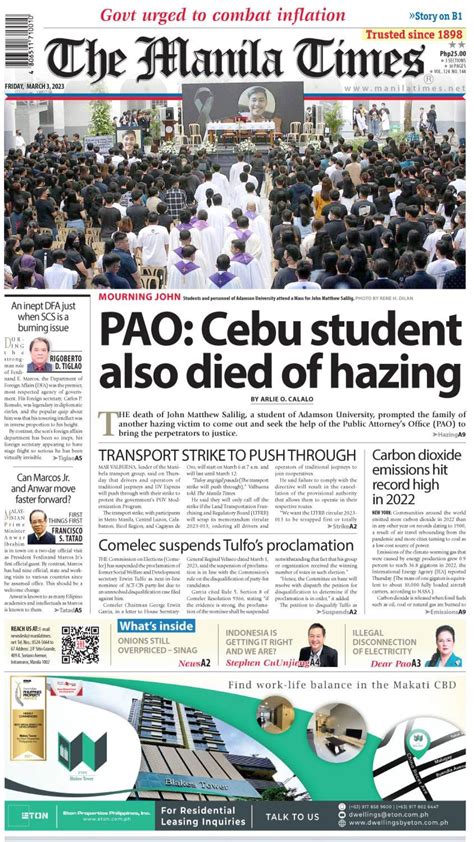 manila times news about senior high school|New SHS program `not enough for students to be college.